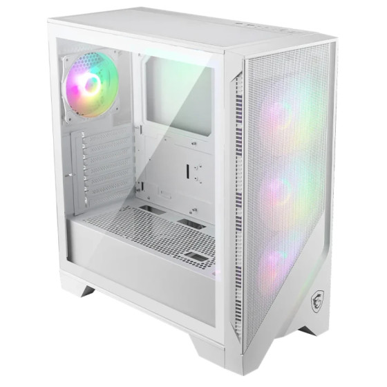 Boîtier Gaming MSI MAG FORGE 320R AIRFLOW White - Châssis RGB Blanc (306-7G23W22)