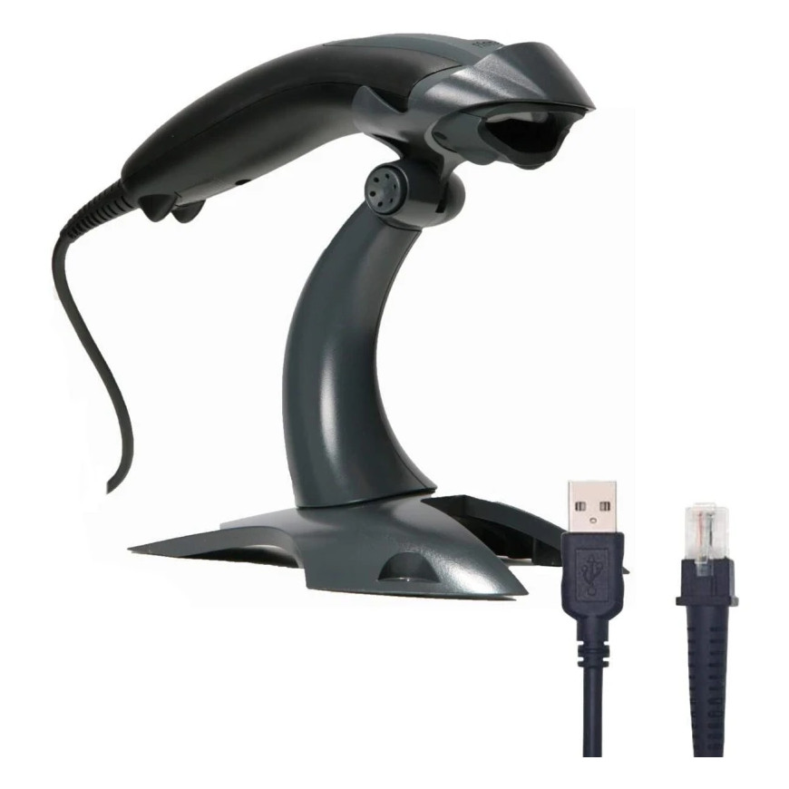 Barcode scanner laser Honeywell Voyager 1200g avec stand - USB (1200G-2USB-1)