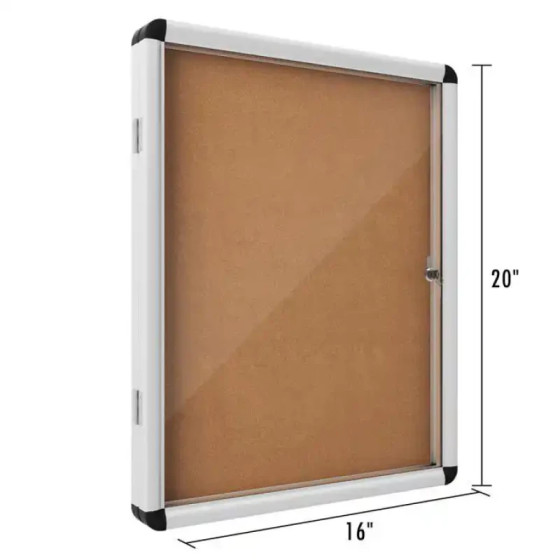 Tableau liège vitrine 6 x A4 (HI06L)