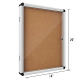 Tableau liège vitrine 6 x A4 (HI06L)