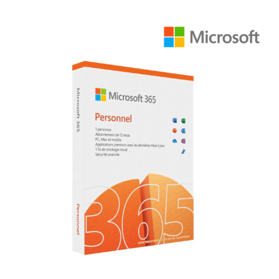 Logiciel Microsoft MS365 Personnel Français - 1 an / 1 PC (EP2-32437)