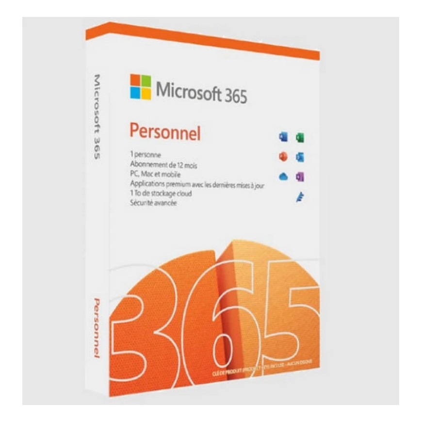 Logiciel Microsoft MS365 Personnel Français - 1 an / 1 PC (EP2-32437)