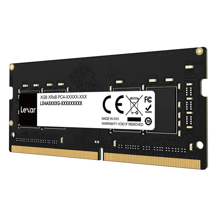 Barrette mémoire RAM Lexar – 8GB DDR4 3200 MHz SO-DIMM (LD4AS008G-B3200GSST)