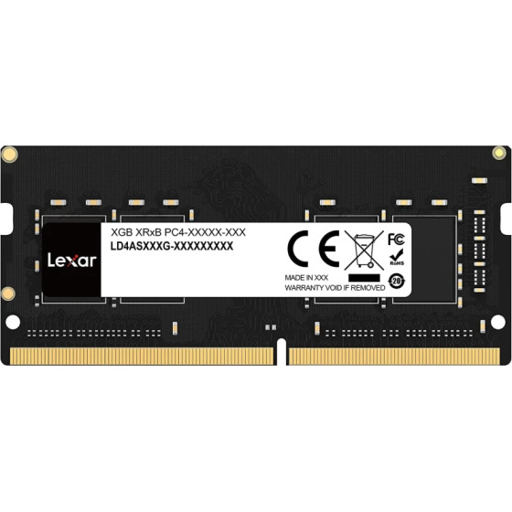 Barrette mémoire RAM Lexar – 8GB DDR4 3200 MHz SO-DIMM (LD4AS008G-B3200GSST)