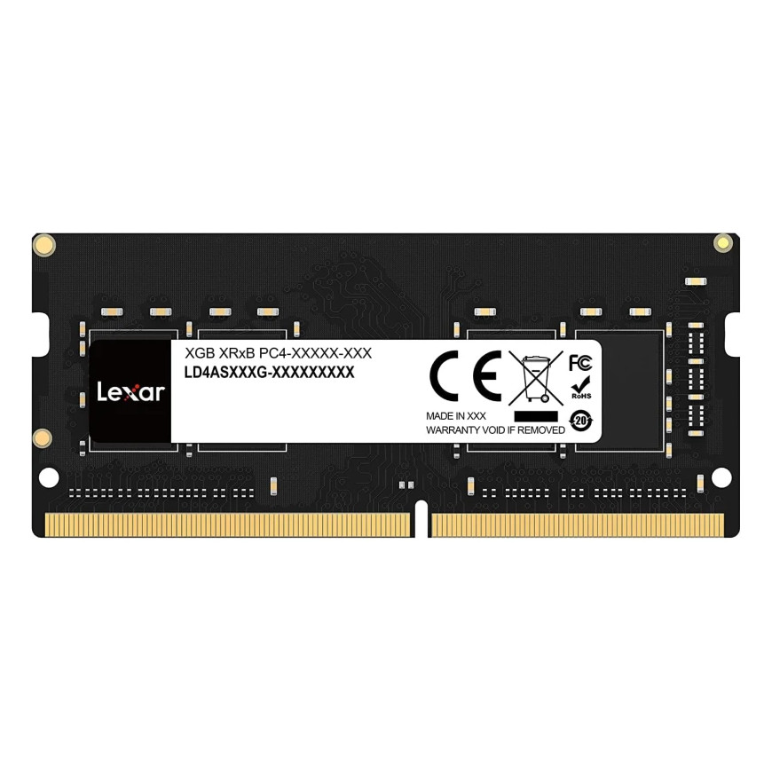 Barrette mémoire RAM Lexar – 8GB DDR4 3200 MHz SO-DIMM (LD4AS008G-B3200GSST)