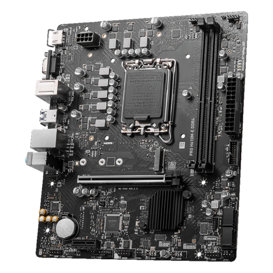 Carte Mère MSI PRO H610M-E DDR4 - Solution Intel Fiable et Économique (911-7D48-062)