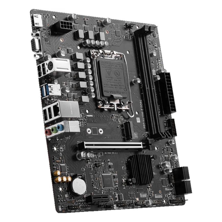 Carte Mère MSI PRO H610M-E DDR4 - Solution Intel Fiable et Économique (911-7D48-062)