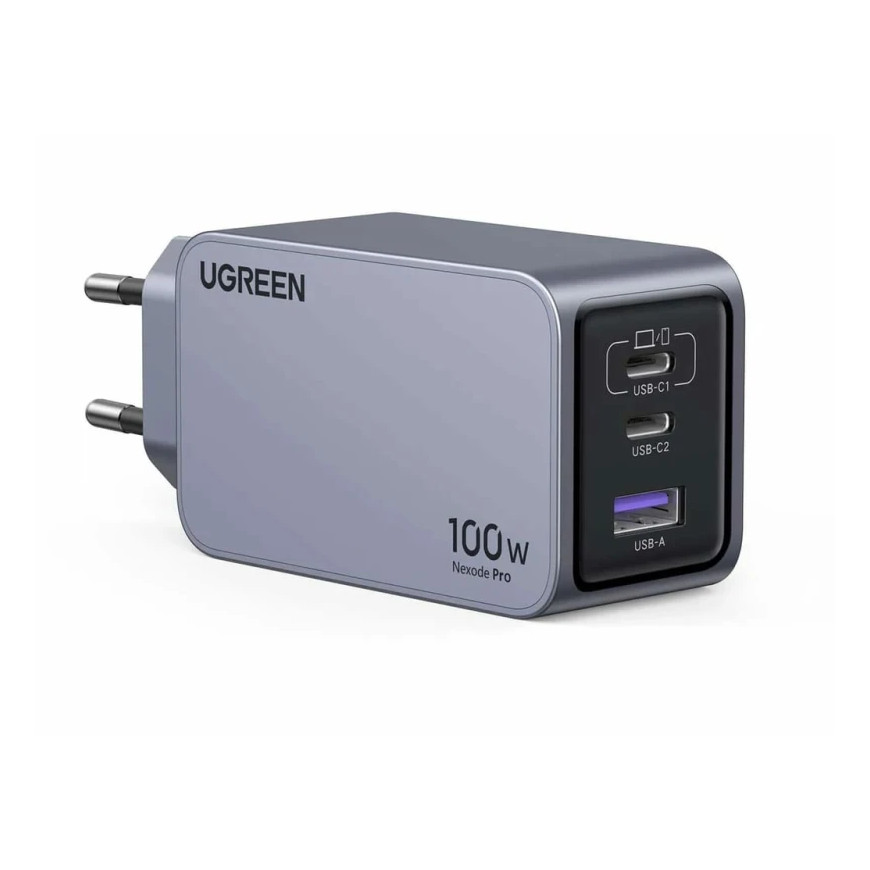 Chargeur Rapide Ugreen 100W GaN 2C1A avec Câble 1.5m USB-C (25874)