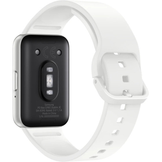 Smart Watch Samsung connectée Galaxy Fit3 – Blanc (40.0mm) (SM-R390NZSAMEA)