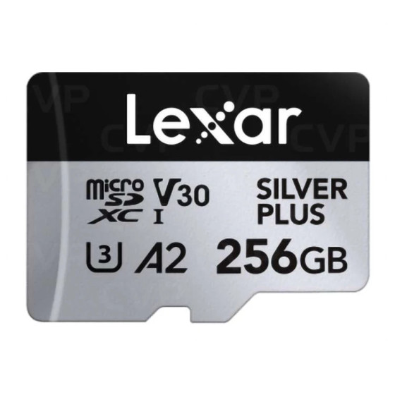 Carte mémoire microSD LEXAR Silver Plus 256GB UHS-I 205MB/s (LMSSIPL256G-BNANG)