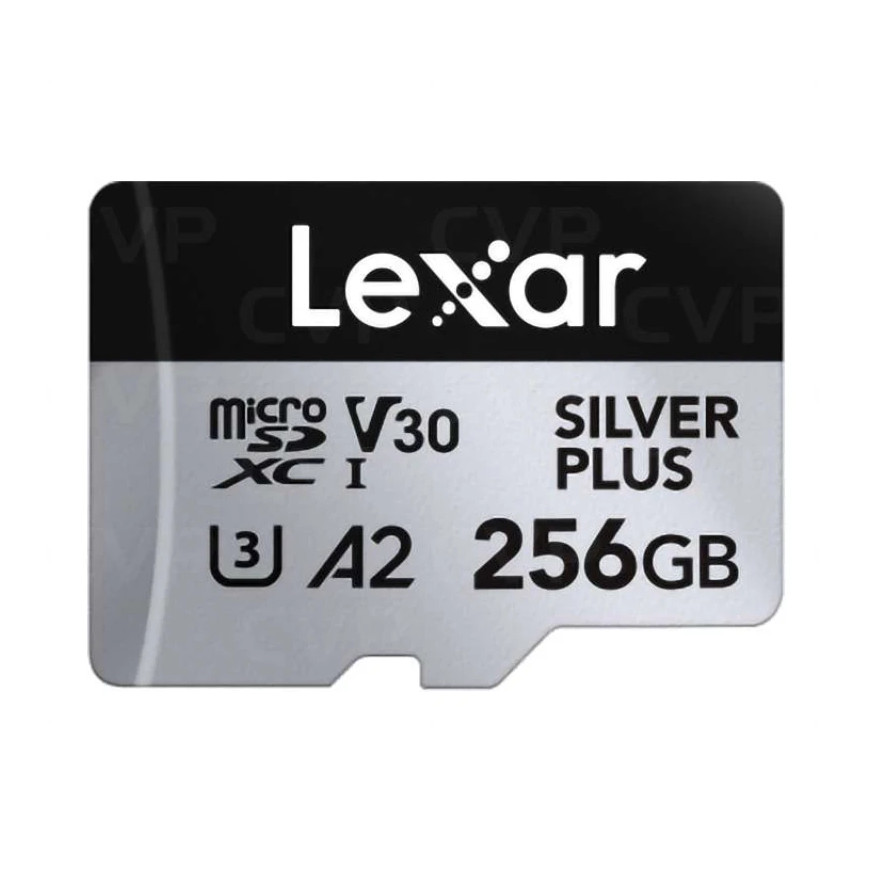 Carte mémoire microSD LEXAR Silver Plus 256GB UHS-I 205MB/s (LMSSIPL256G-BNANG)