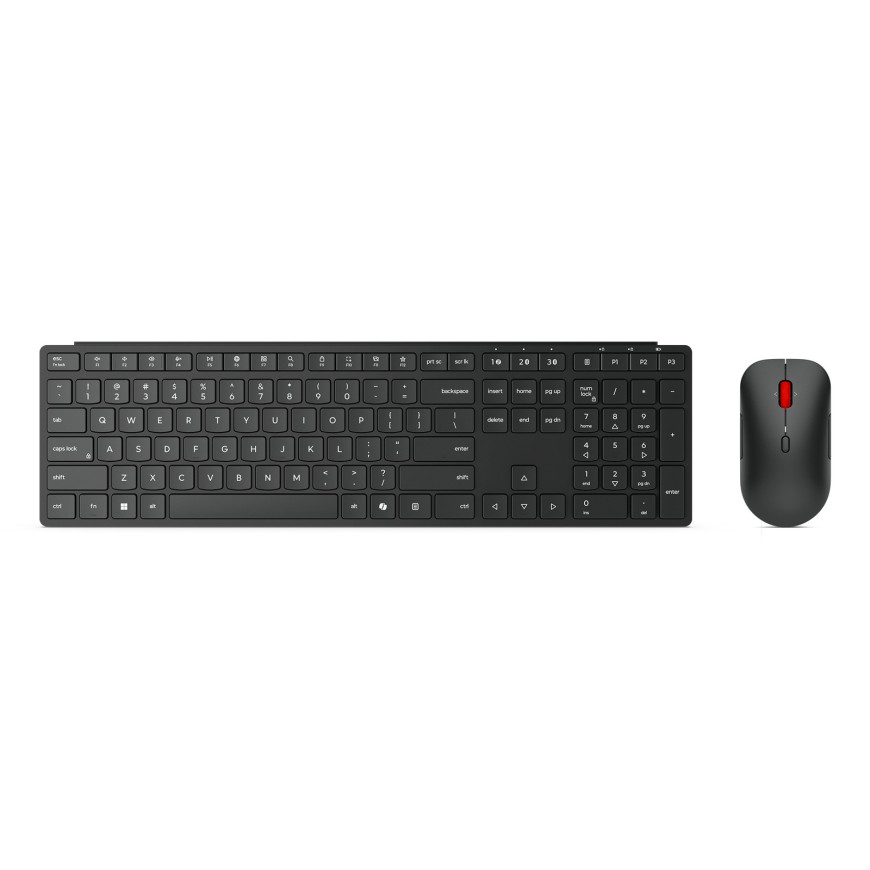 Pack clavier et souris Lenovo 6000 sans Fil Multi-Mode Pro Wireless Combo (4X31S04821)