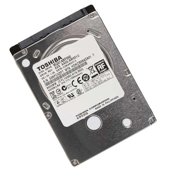 Disque interne Toshiba MQ01ABF050 Disque Dur 2.5' 500 Go Serie ATA III
