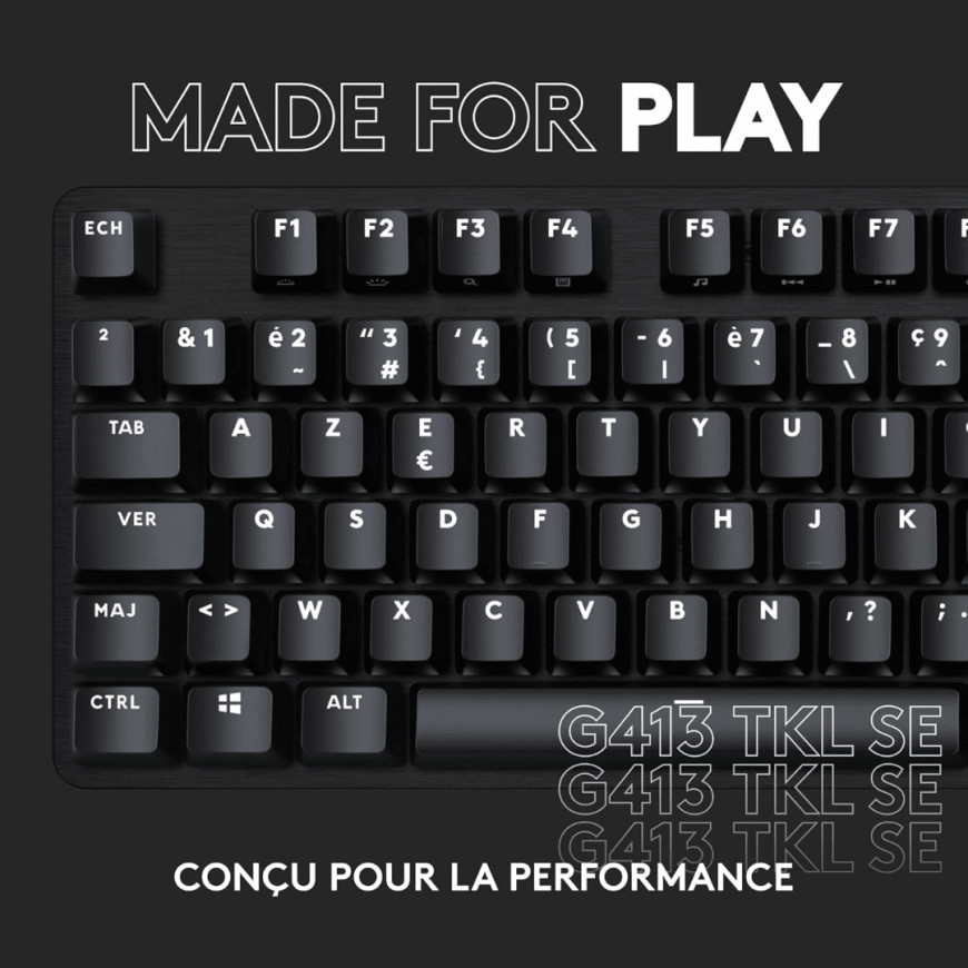Logitech G413 TKL SE Clavier Gaming Mécanique (920-010444)