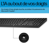 Clavier et souris sans fil HP 655 Wireless AZERTY (4R009AA)