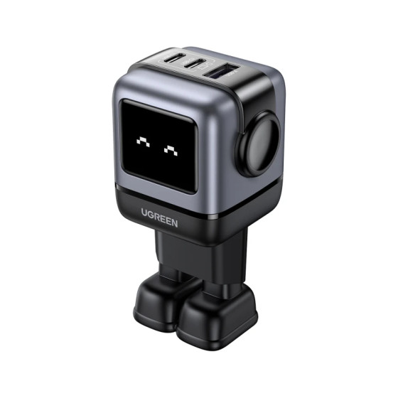 Chargeur Rapide Ugreen 65W GaN 2C1A Noir USB-C Haute Puissance (25685B)