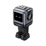 Chargeur Rapide Ugreen 65W GaN 2C1A Noir USB-C Haute Puissance (25685B)
