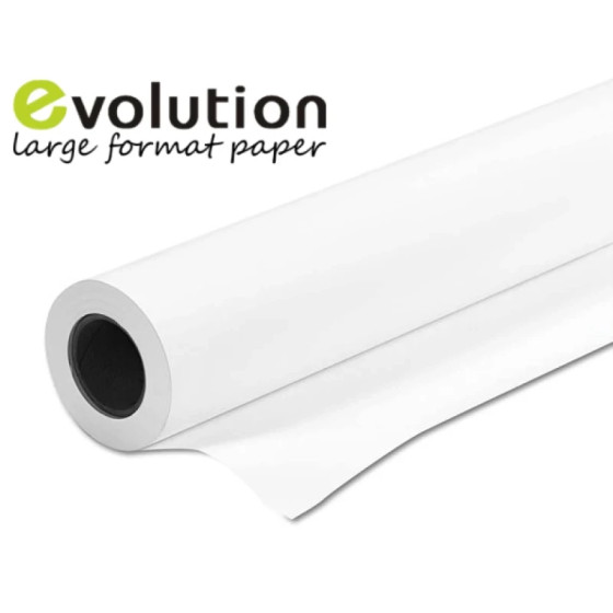 Lot de 4 rouleaux papier Evolution 2155130 - 91,4 cm x 50 m, 90g, Qualité Premium (2155130-PACK)