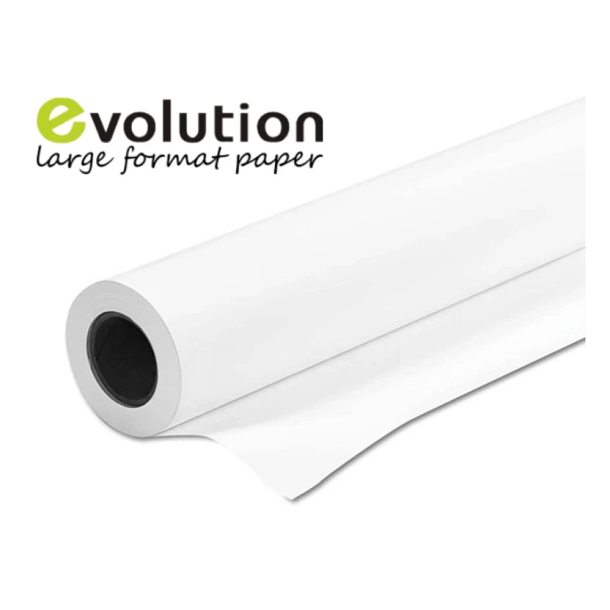 Lot de 4 rouleaux papier Evolution 2155130 - 91,4 cm x 50 m, 90g, Qualité Premium (2155130-PACK)