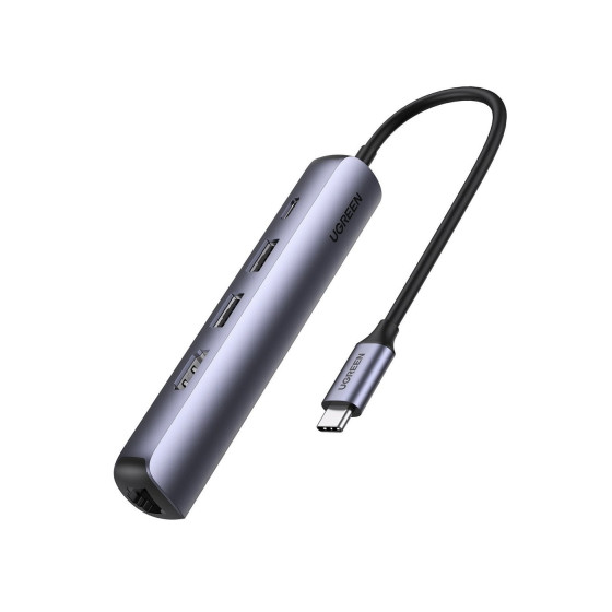 Adaptateur Ugreen 10919 Hub USB-C 5 en 1 Supporte PD Power Delivery 100W Recharge