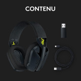 Logitech G435 Casque Gaming sans fil Bluetooth – Noir (981-001074)