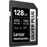 Carte mémoire SD LEXAR Silver Plus 128GB UHS-I 205MB/s (LSDSIPL128G-BNNNG)