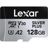 Carte mémoire microSD LEXAR Silver Plus 128GB UHS-I 205MB/s (LMSSIPL128G-BNANG)