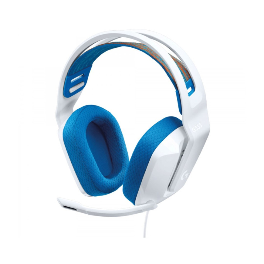 Casque Logitech G G335 avec fil Arceau Jouer Blanc (981-001018)