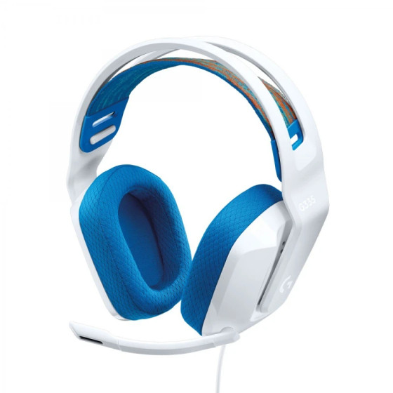 Casque Logitech G G335 avec fil Arceau Jouer Blanc (981-001018)