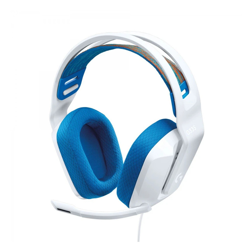 Casque Logitech G G335 avec fil Arceau Jouer Blanc (981-001018)