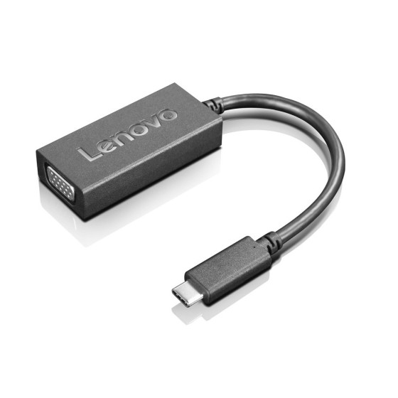Adaptateur Lenovo USB-C vers VGA pour écran et projecteur (GX90M44574)