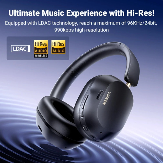 Casque sans fil Ugreen HiTune Max5c Hybrid ANC Noir (35757)