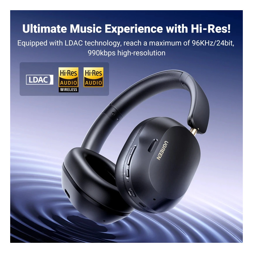 Casque sans fil Ugreen HiTune Max5c Hybrid ANC Noir (35757)