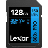 Carte mémoire SD LEXAR 800X Pro 128GB UHS-I 150MB/s (LSD0800P128G-BNNNG)