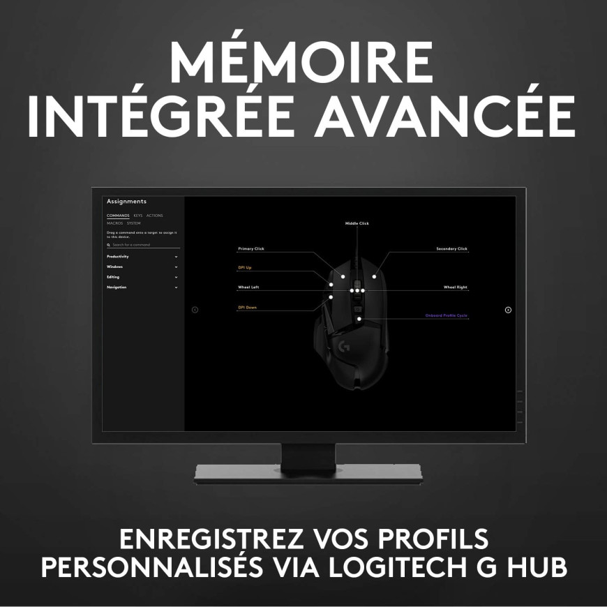 Logitech G502 HERO – Souris Gaming 25600 DPI | Prix Maroc DUGA