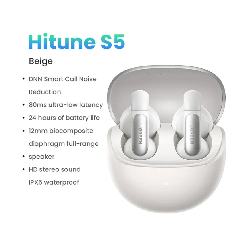 Écouteurs sans fil Ugreen HiTune S5 True Wireless Blanc (45761)
