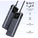 Hub USB-C UGREEN 6-en-1 Adaptateur Multiports (35998)