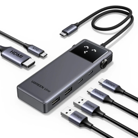 Hub USB-C UGREEN 6-en-1 Adaptateur Multiports (35998)
