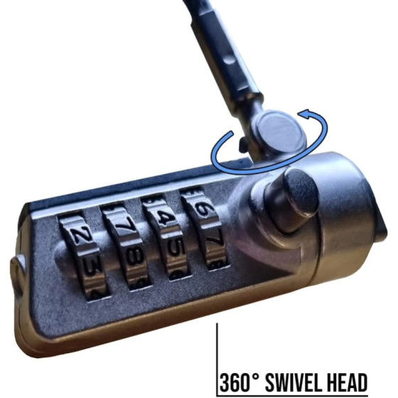 Cadenas HP à combinaison - Antivol pour ordinateur portable (T0Y15AA)
