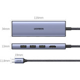 Station d’accueil Ugreen USB-C 6-en-1 4K (20956A)