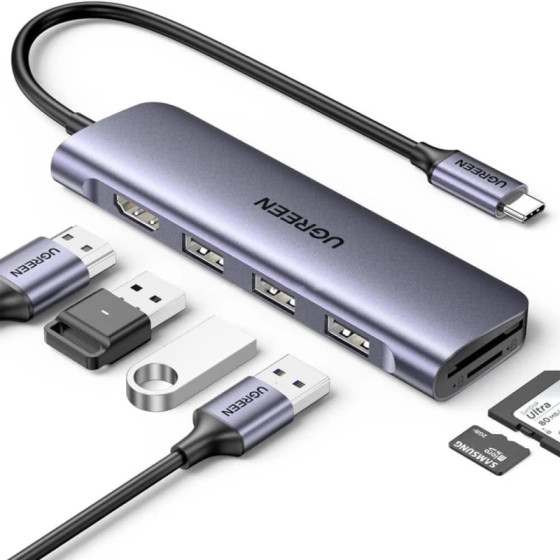 Station d’accueil Ugreen USB-C 6-en-1 4K (20956A)