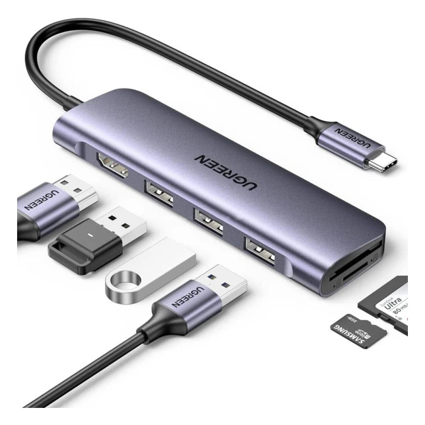 Station d’accueil Ugreen USB-C 6-en-1 4K (20956A)