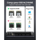 Disque dur externe Ugreen Boîtier NVMe M.2 - 10902