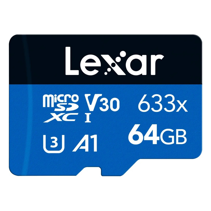 Carte mémoire microSD LEXAR 633X 64GB UHS-I 100MB/s (LMS0633064G-BNNNG)