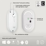 Logitech Pebble 2 M350s Souris sans Fil Bluetooth - Blanc (910-007013)