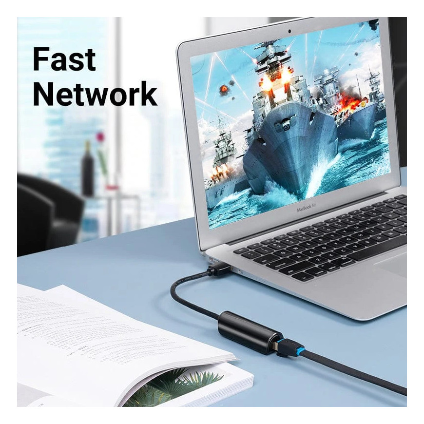 Adaptateur Vention USB 3.0 vers Ethernet RJ45 Gigabit (CEWHB)