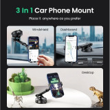 Support téléphone Ugreen Gravity à ventouse Noir (60990B)
