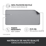 Logitech Desk Mat Studio Series (Gris)-(956-000052)