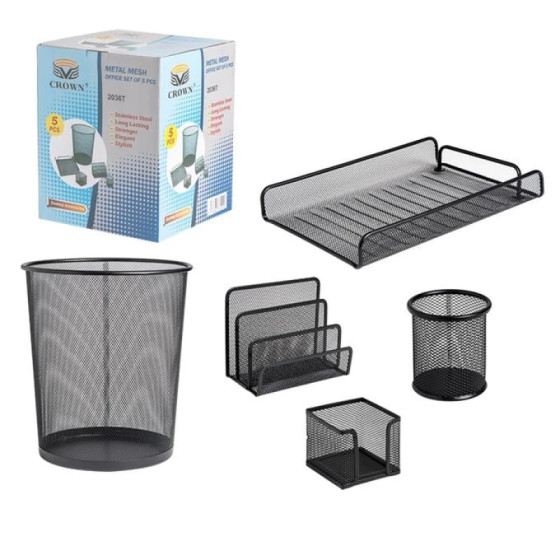 Ensemble de bureau en métal 5 pièces (2036T)