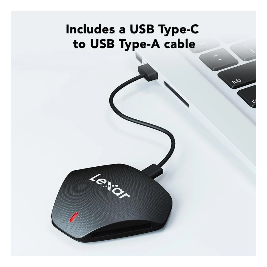 Lecteur de carte LEXAR 3-en-1 USB-C SD/microSD/CF UHS-II (LRW500URB)